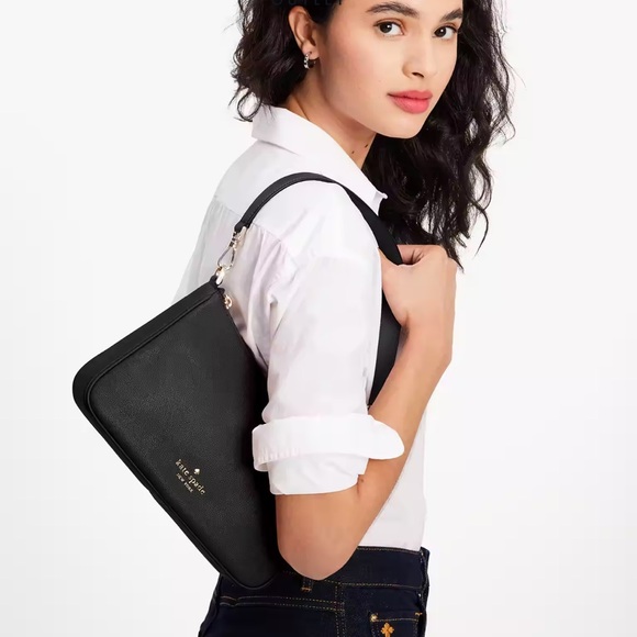 Kate Spade Rosie Shoulder Bag With Tech Attachment AirPod 
Black 
NWT - Picture 16 of 16